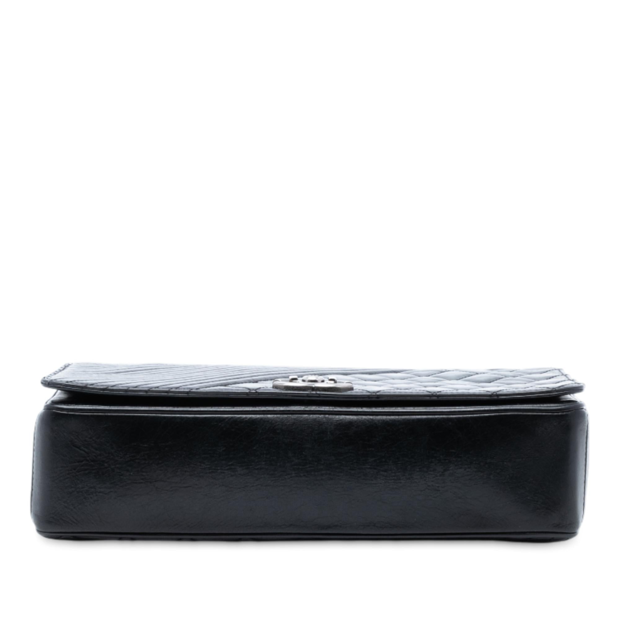 Chanel Large Glazed Calfskin Coco Boy Flap