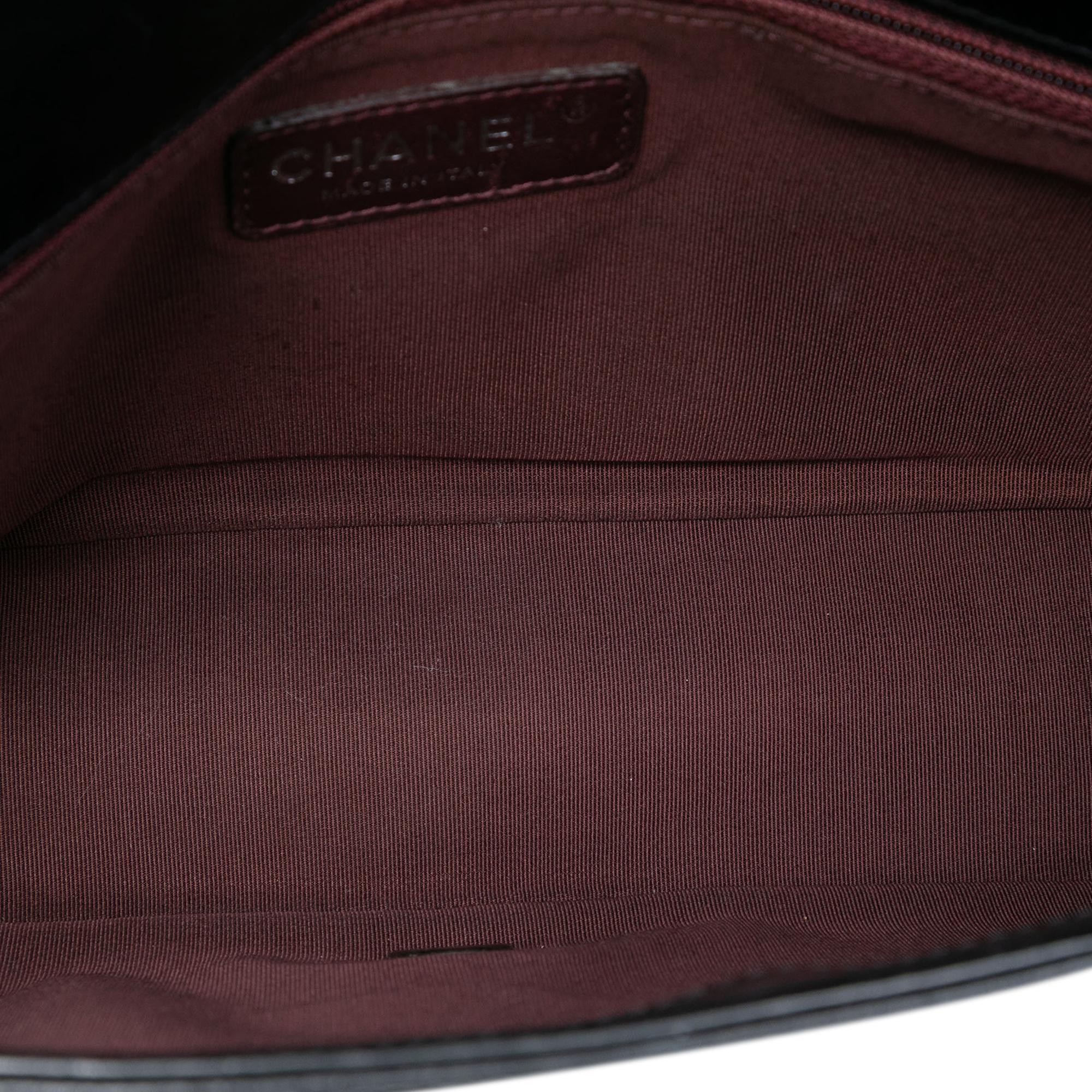 Chanel Large Glazed Calfskin Coco Boy Flap