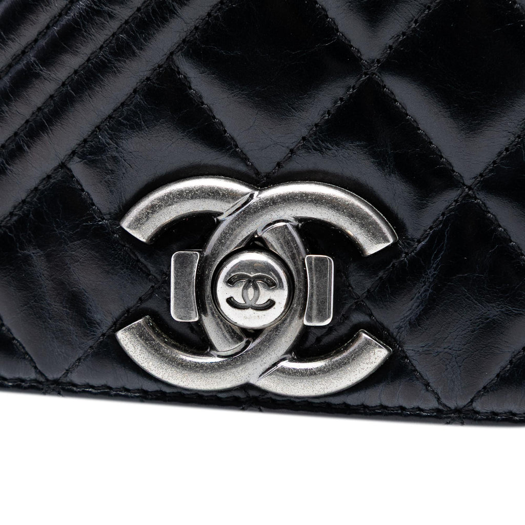 Chanel Large Glazed Calfskin Coco Boy Flap