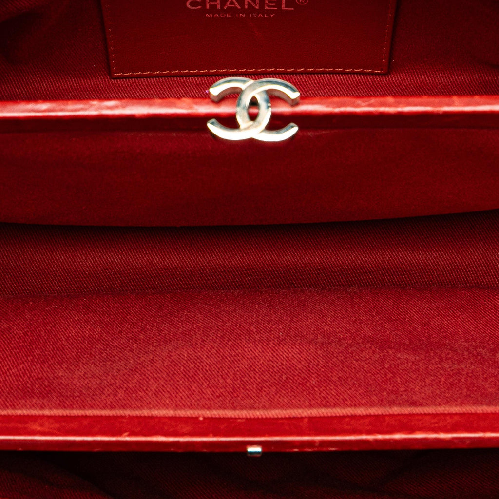Chanel Large Glazed Calfskin Mademoiselle Bowling Bag