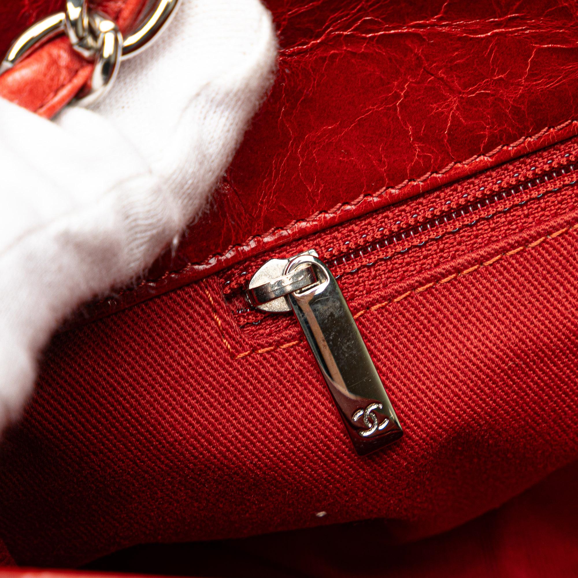 Chanel Large Glazed Calfskin Mademoiselle Bowling Bag