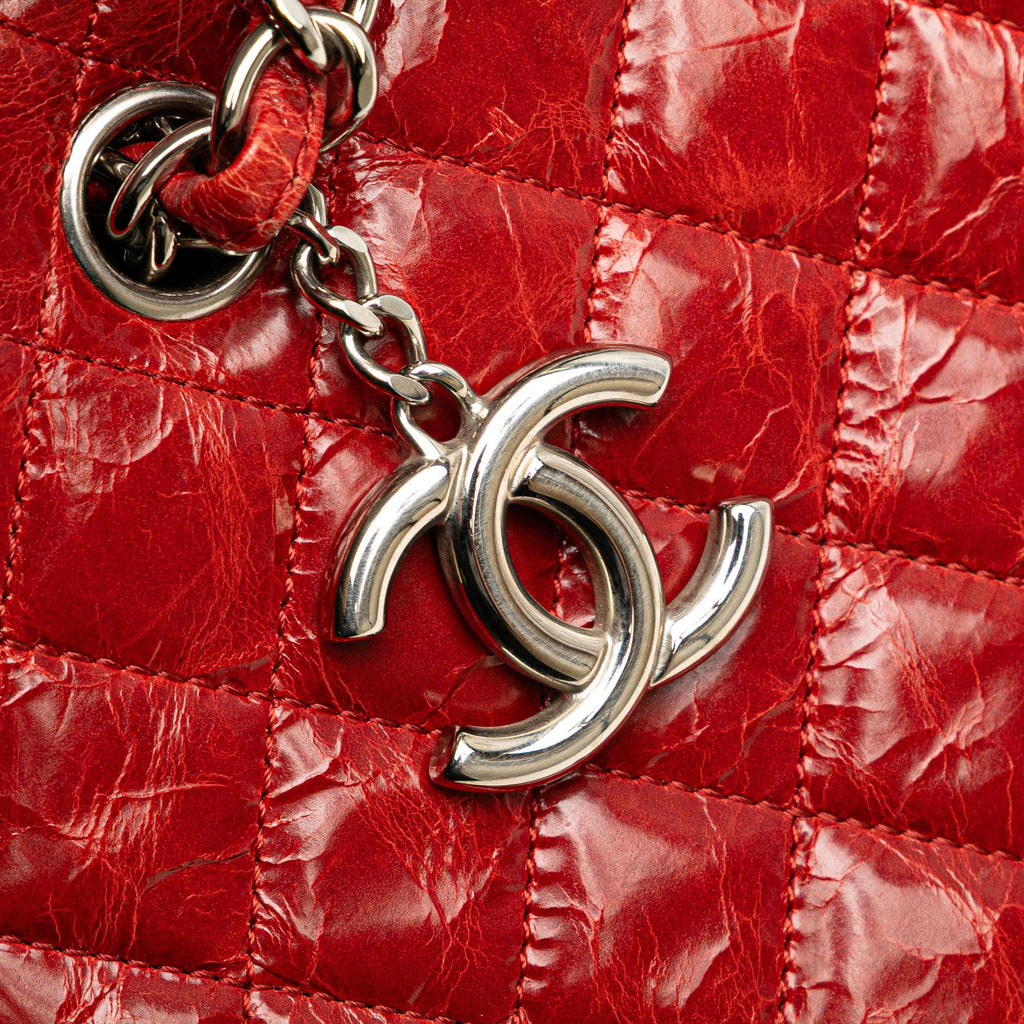 Chanel Large Glazed Calfskin Mademoiselle Bowling Bag