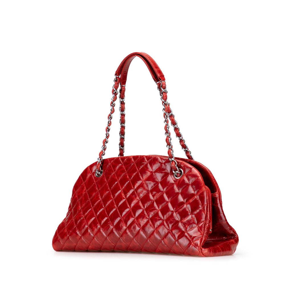 Chanel Large Glazed Calfskin Mademoiselle Bowling Bag