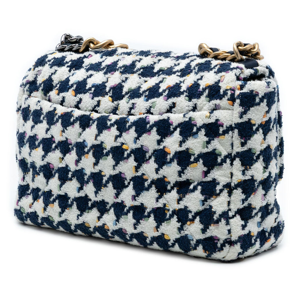 Chanel Large Houndstooth Tweed 19 Flap