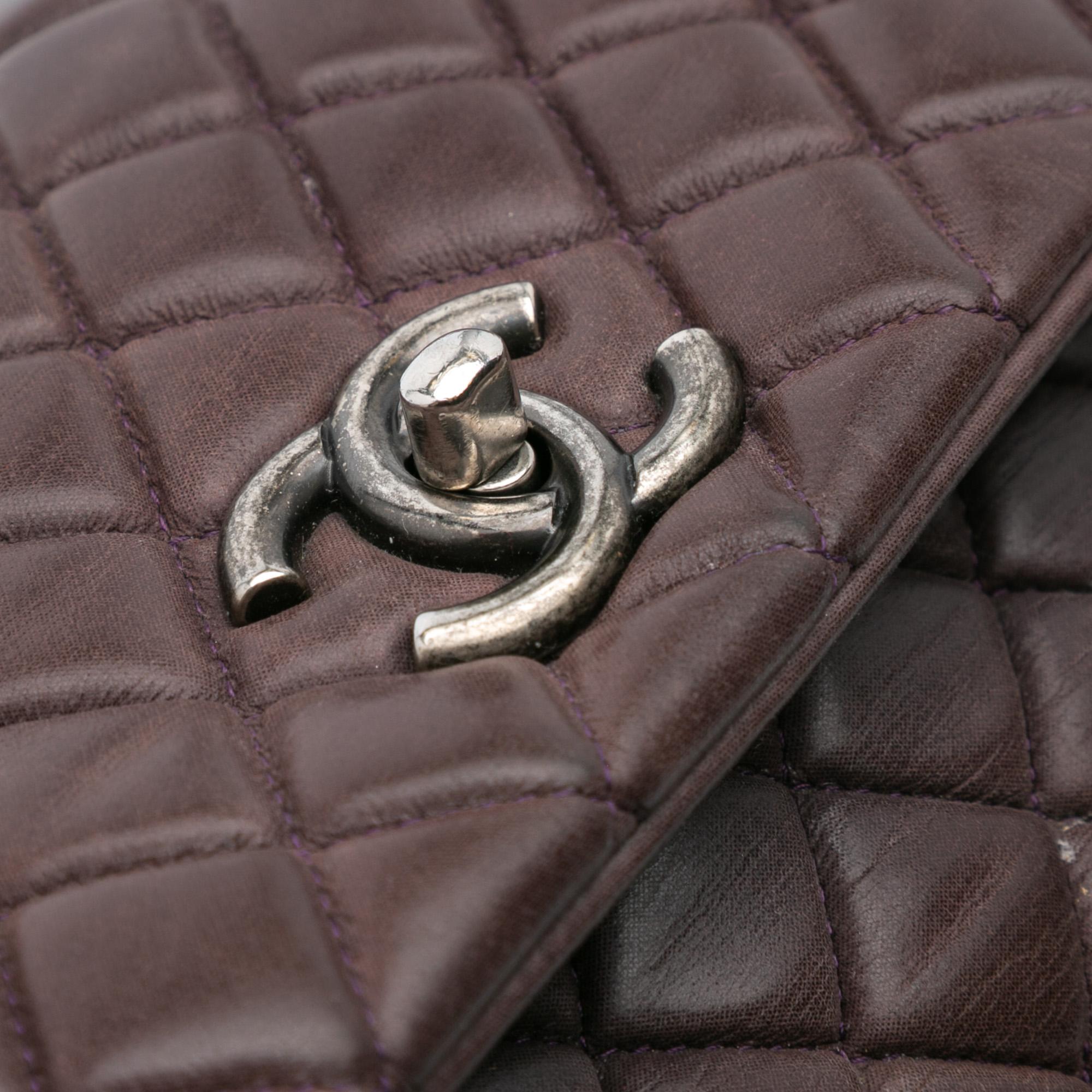 Chanel Large Iridescent Calfskin New Bubble Flap