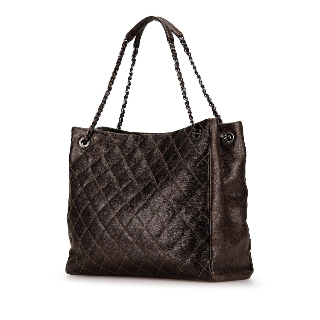Chanel Large Iridescent Caviar Chic Shopping Tote (SHG-jHn5e8)