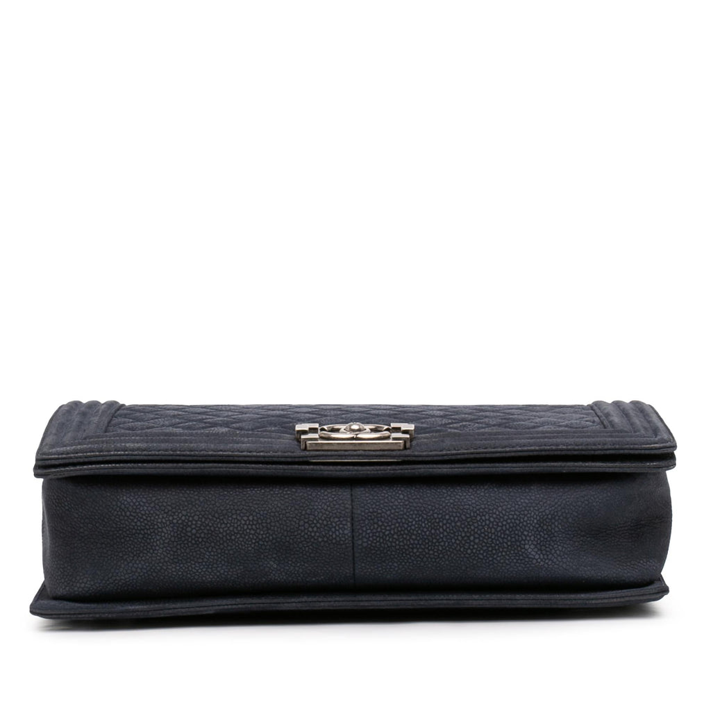 Chanel Large Iridescent Quilted Caviar Boy Flap