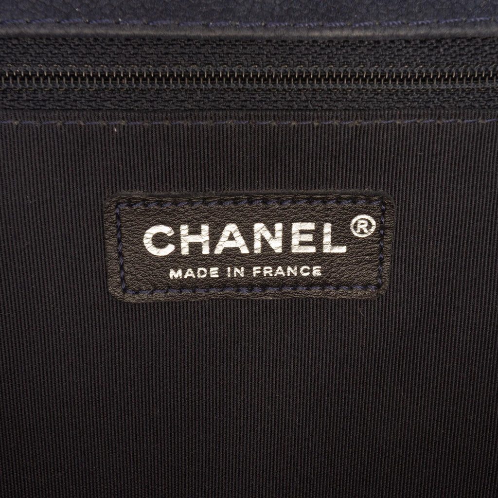 Chanel Large Iridescent Quilted Caviar Boy Flap