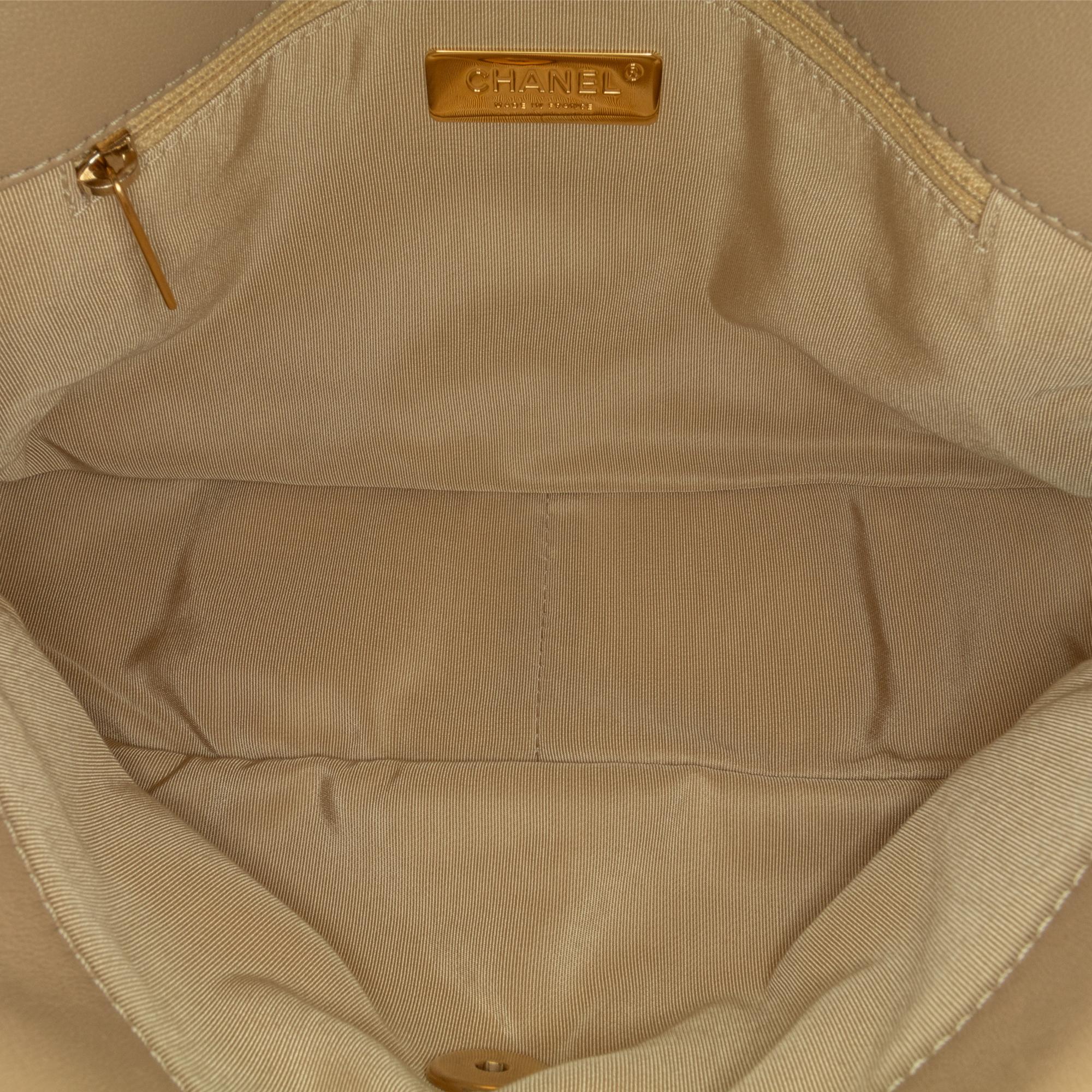Chanel Large Lambskin 19 Flap (SHG-vGvWsz)