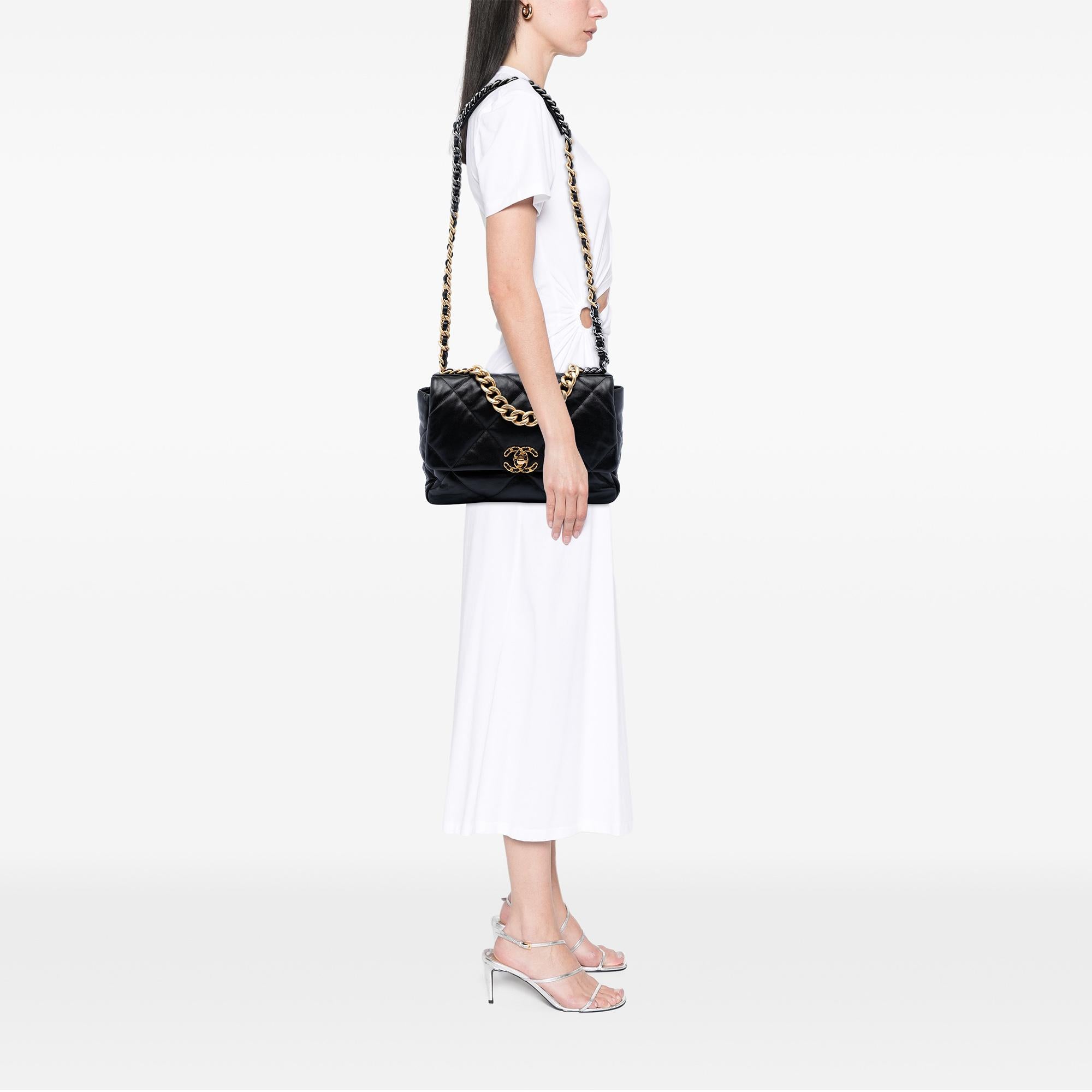 Chanel Large Lambskin 19 Flap