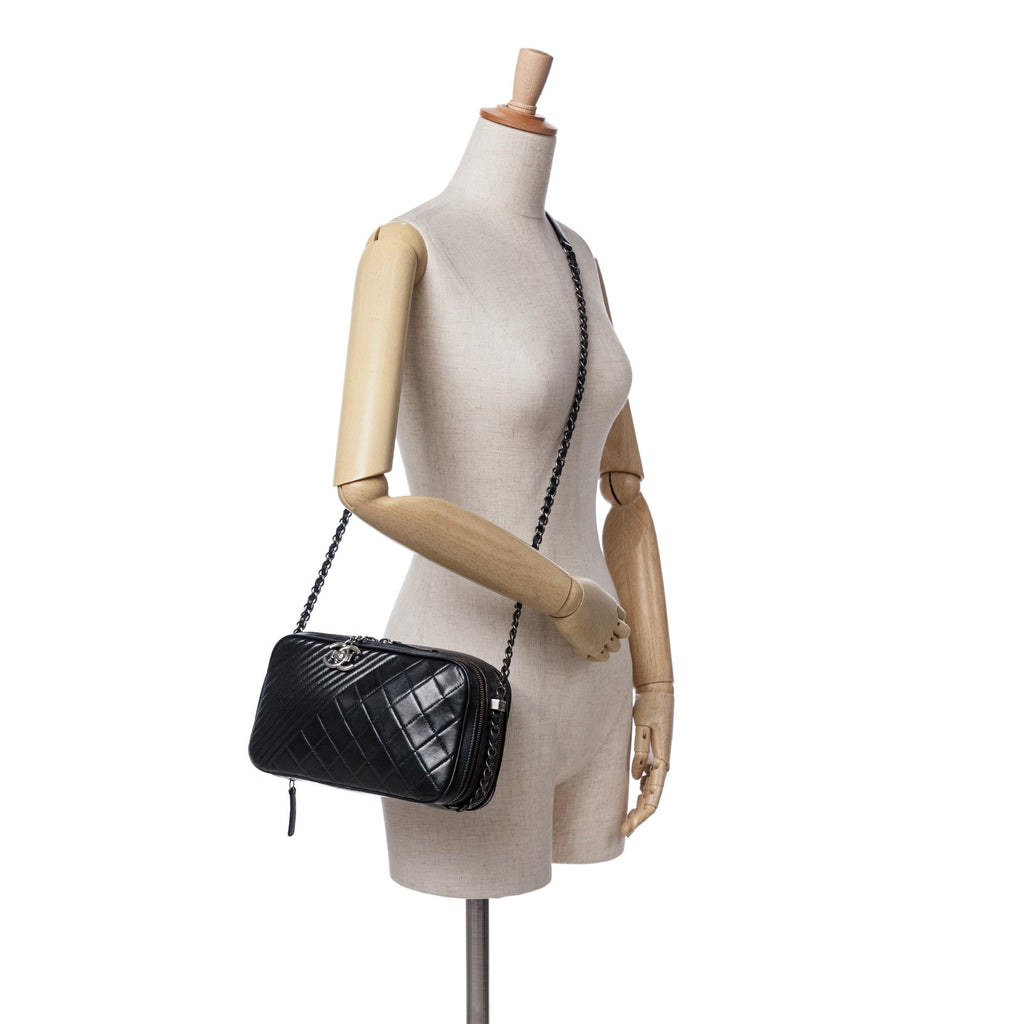 Chanel Large Lambskin Coco Boy Camera Bag