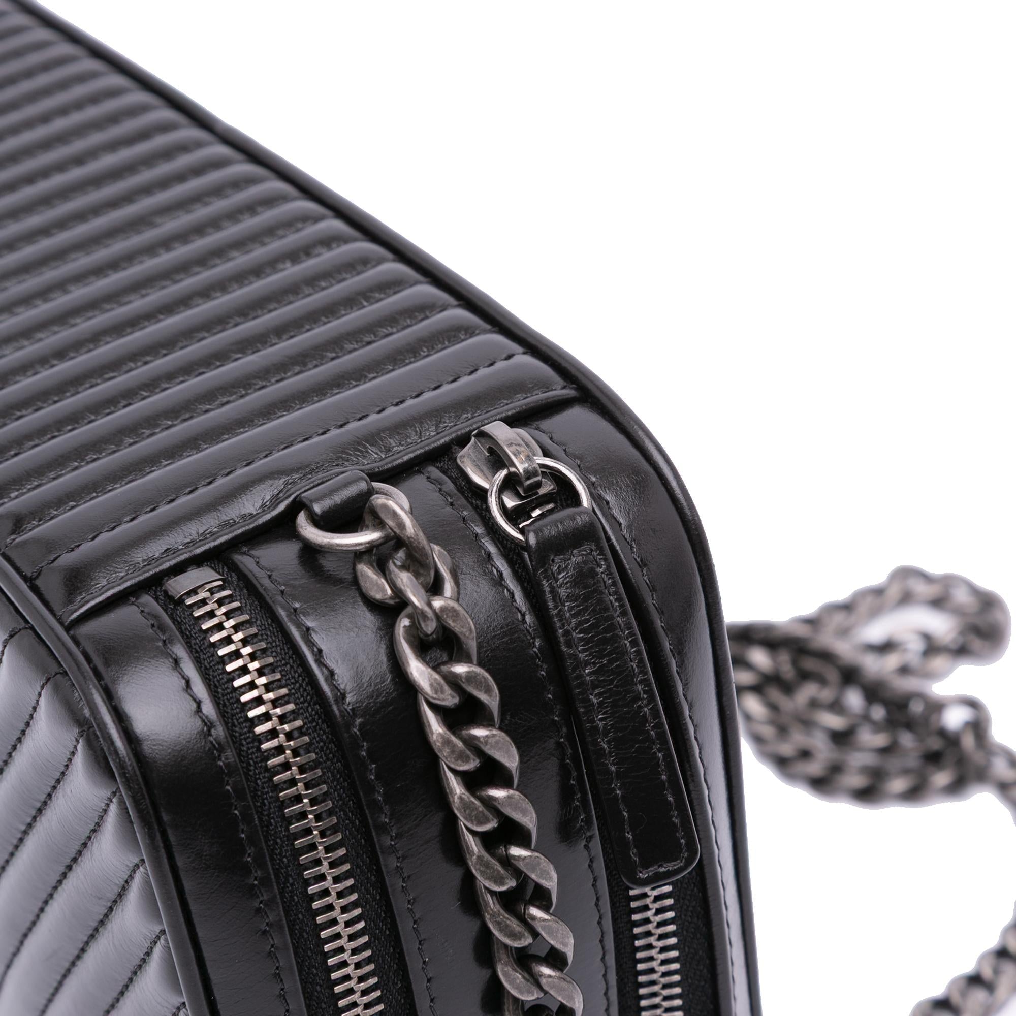 Chanel Large Lambskin Coco Boy Camera Bag
