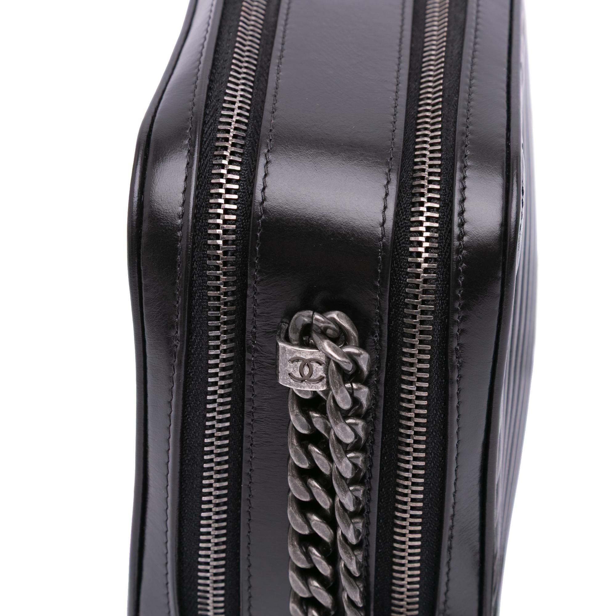 Chanel Large Lambskin Coco Boy Camera Bag