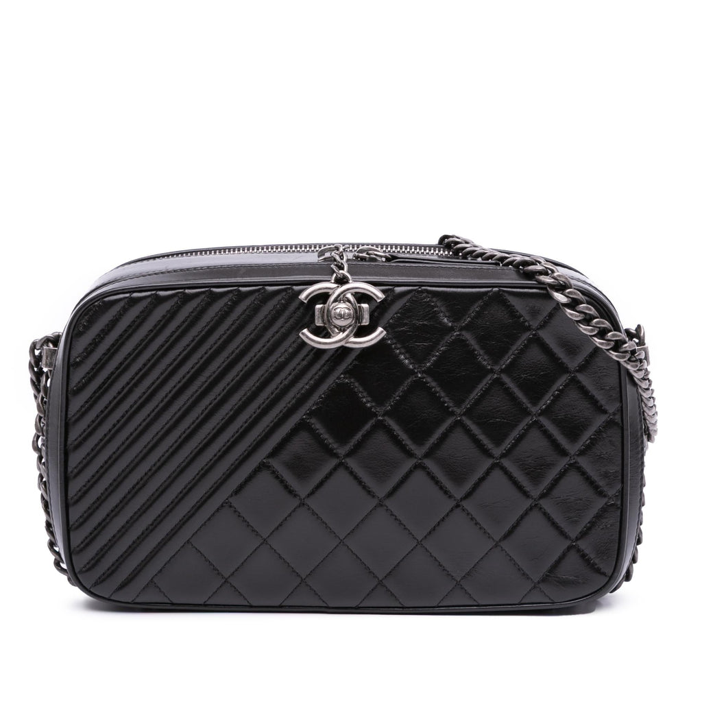 Chanel Large Lambskin Coco Boy Camera Bag