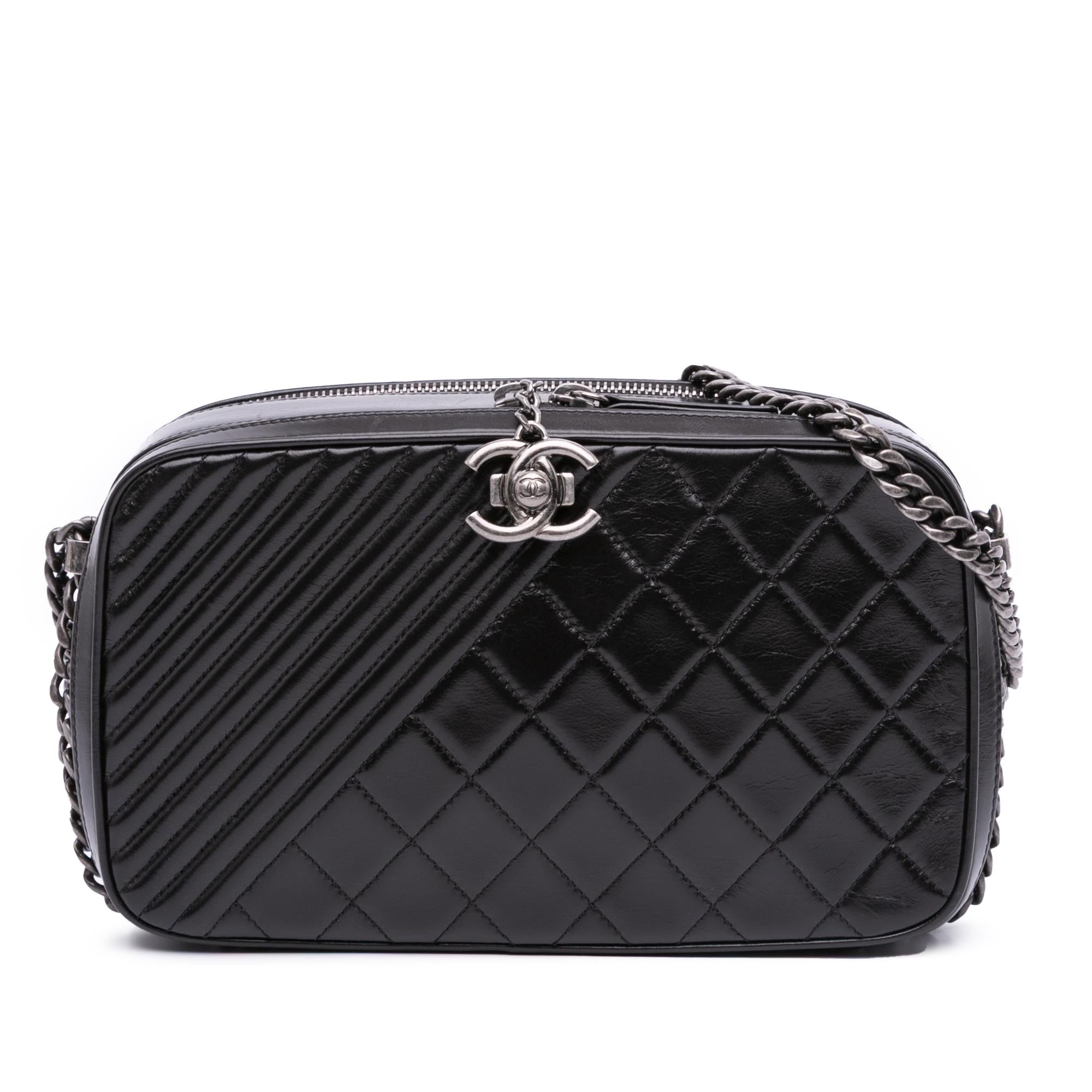 Chanel Large Lambskin Coco Boy Camera Bag