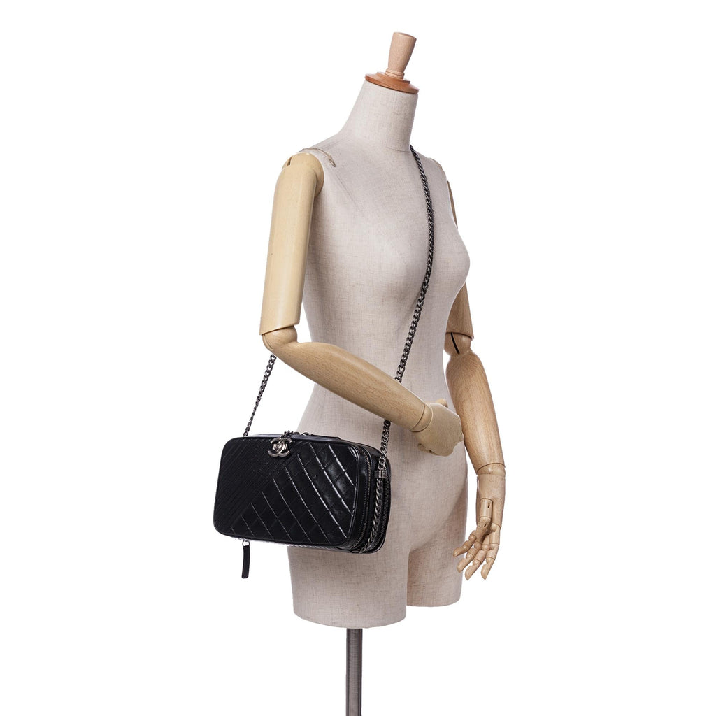 Chanel Large Lambskin Coco Boy Camera Bag