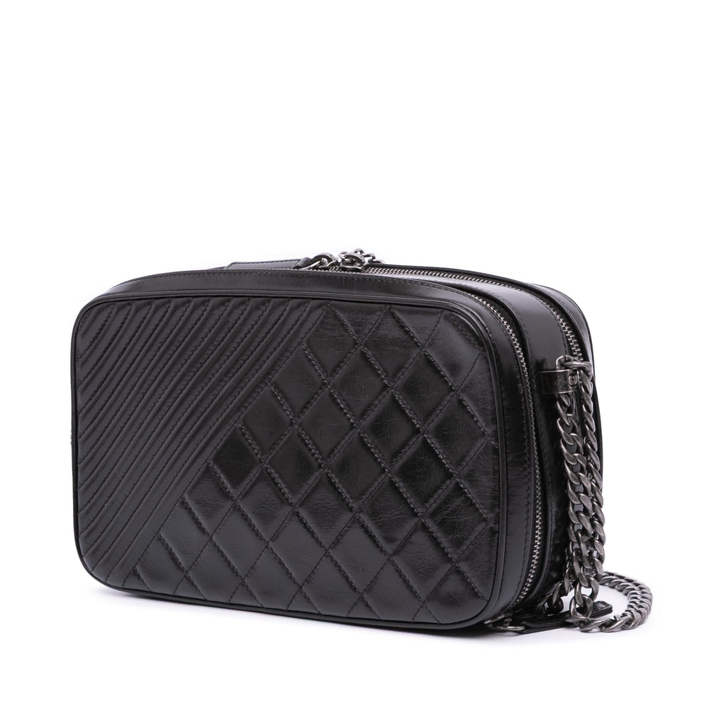 Chanel Large Lambskin Coco Boy Camera Bag