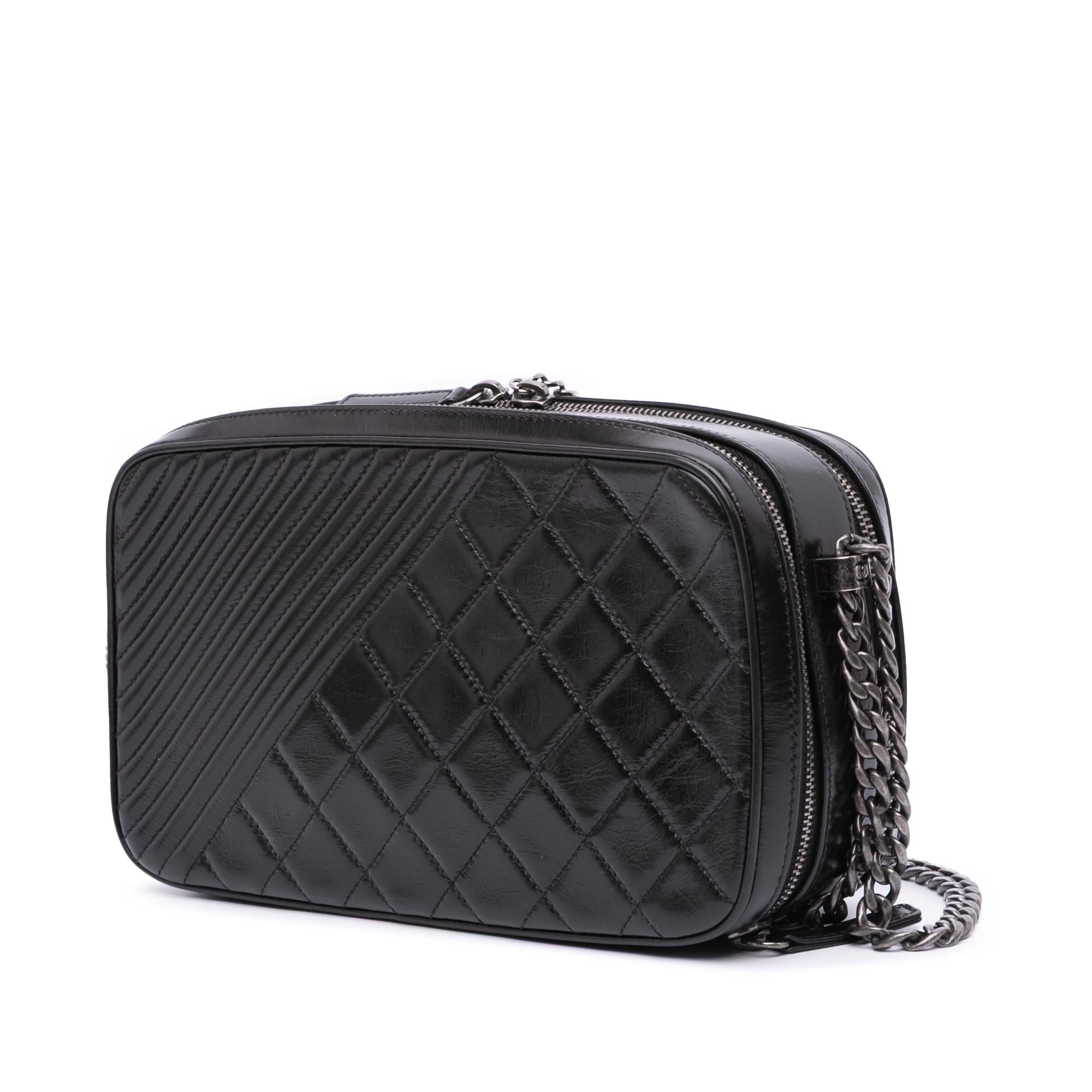 Chanel Large Lambskin Coco Boy Camera Bag