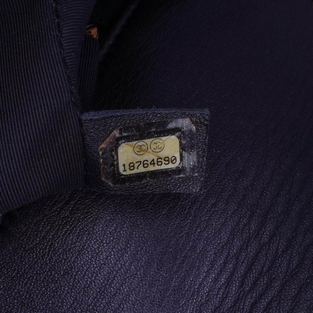 Chanel Large Lambskin Embossed Boy Cube Flap