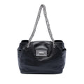 Chanel Large Lambskin Mademoiselle Lock Jewelry Chain Tote