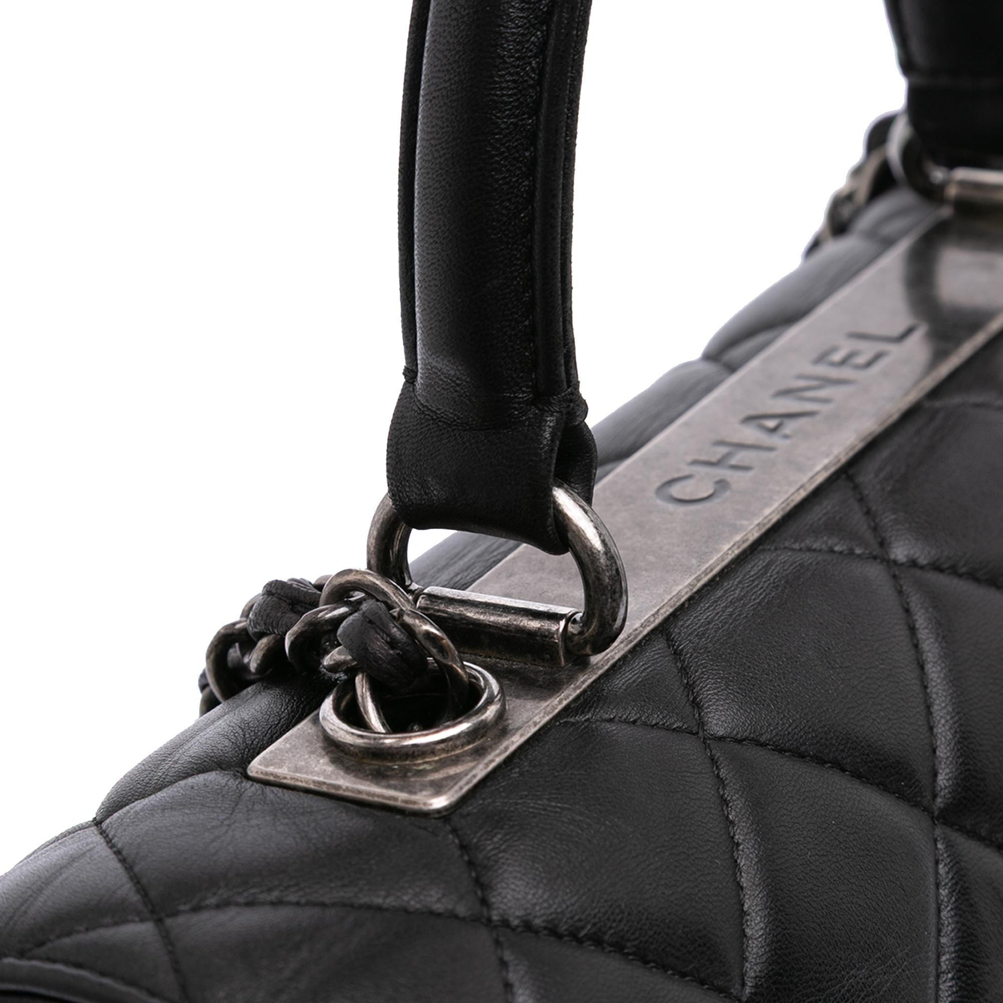 Chanel Large Lambskin Trendy CC Top Handle Bag