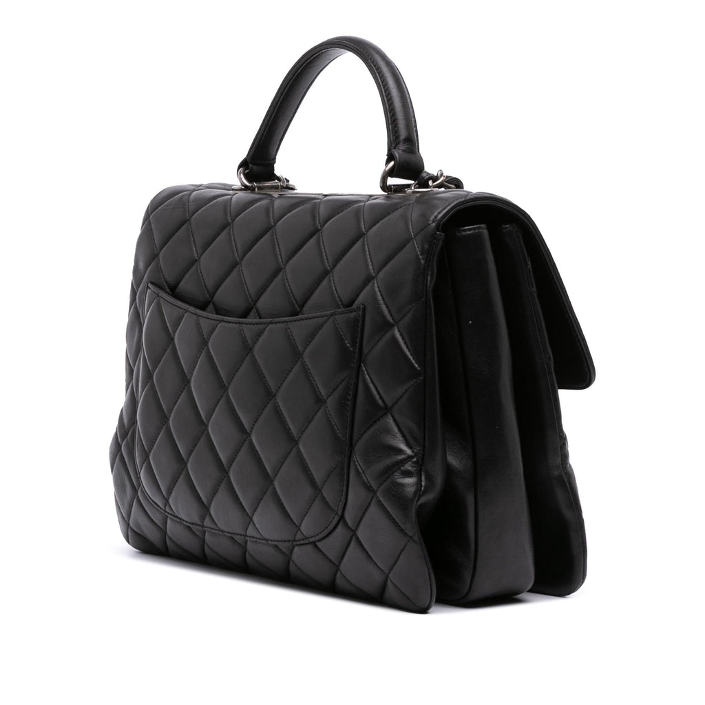 Chanel Large Lambskin Trendy CC Top Handle Bag