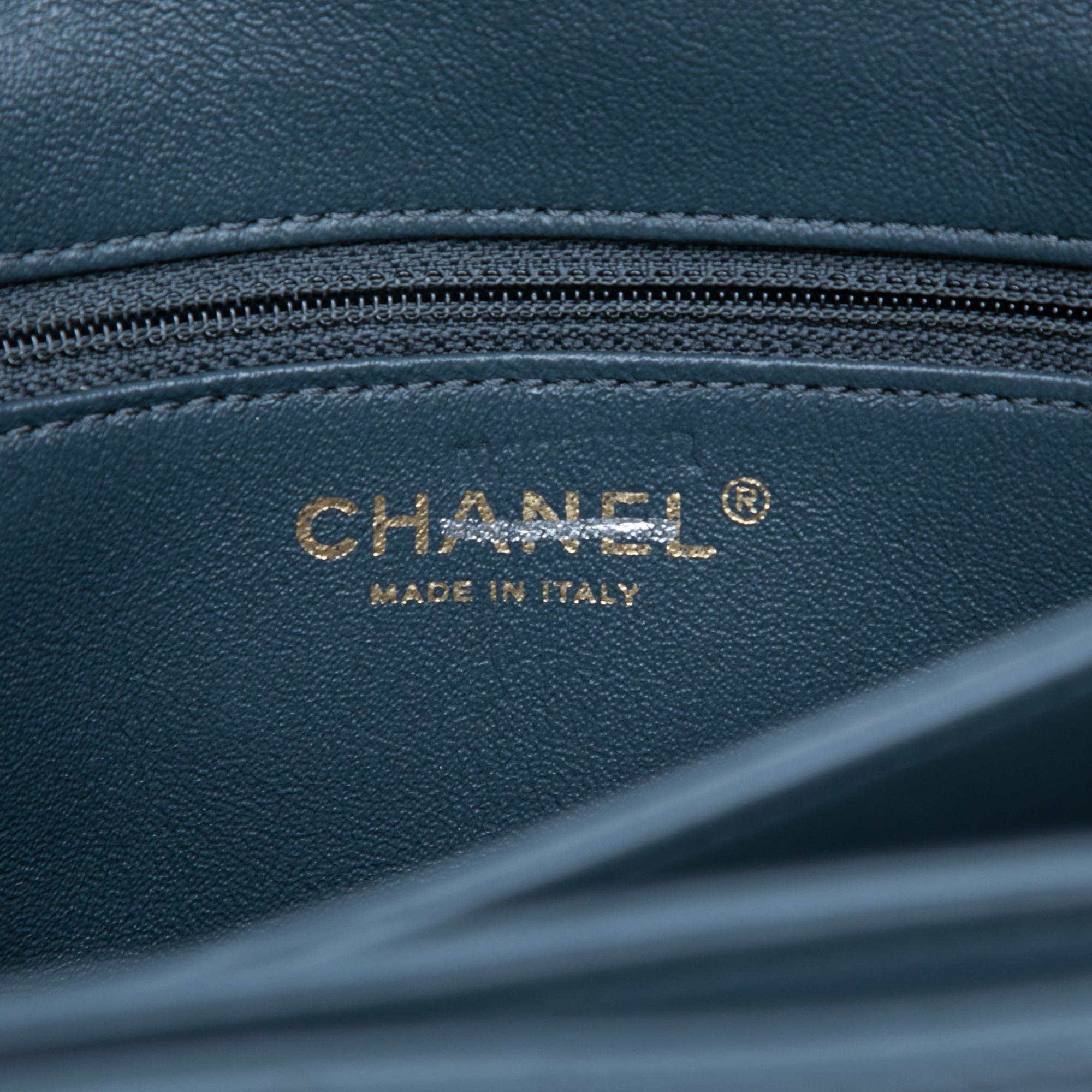 Chanel Large Lambskin Trendy CC Top Handle Flap