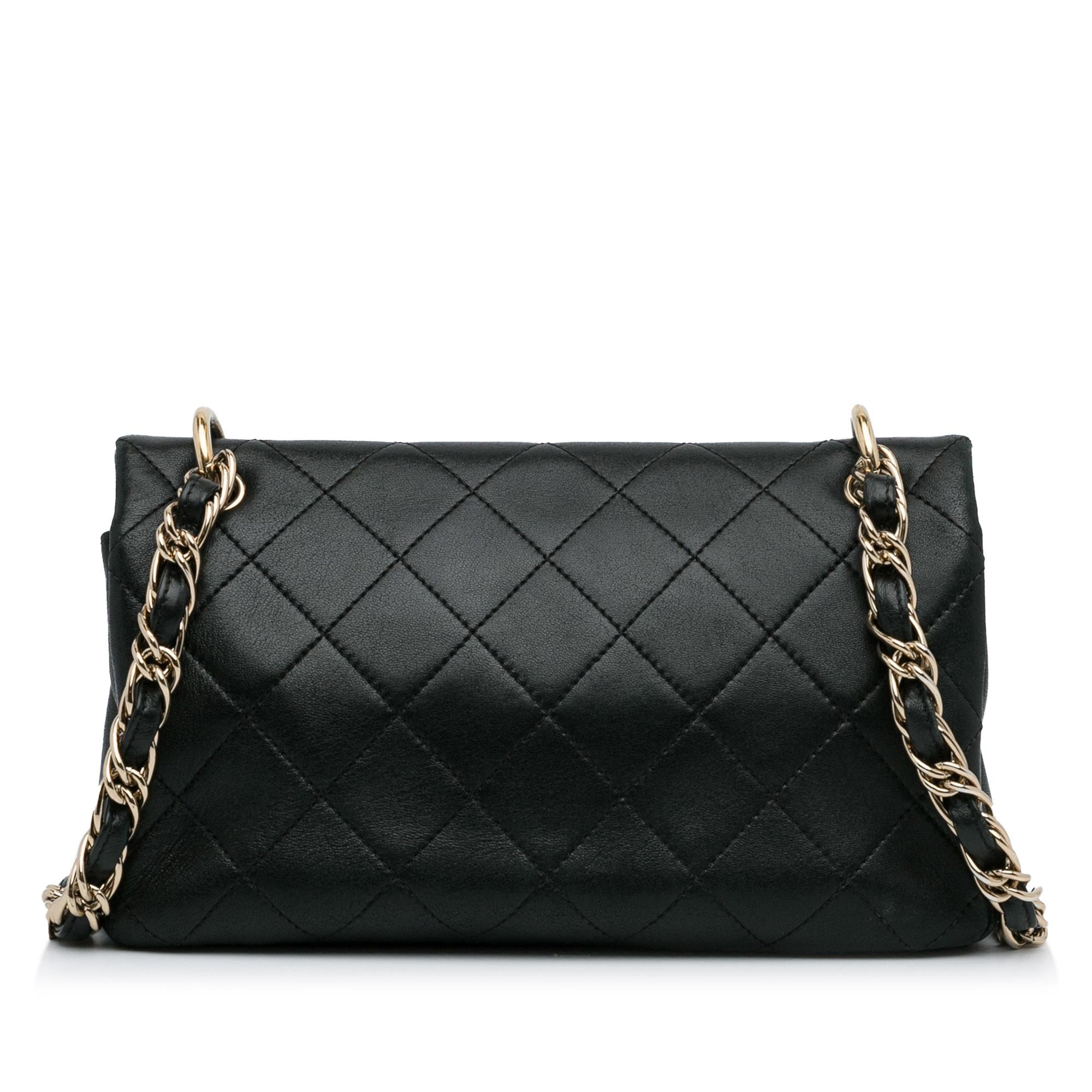 Chanel Large Lambskin Twist Chain Enamel CC Flap