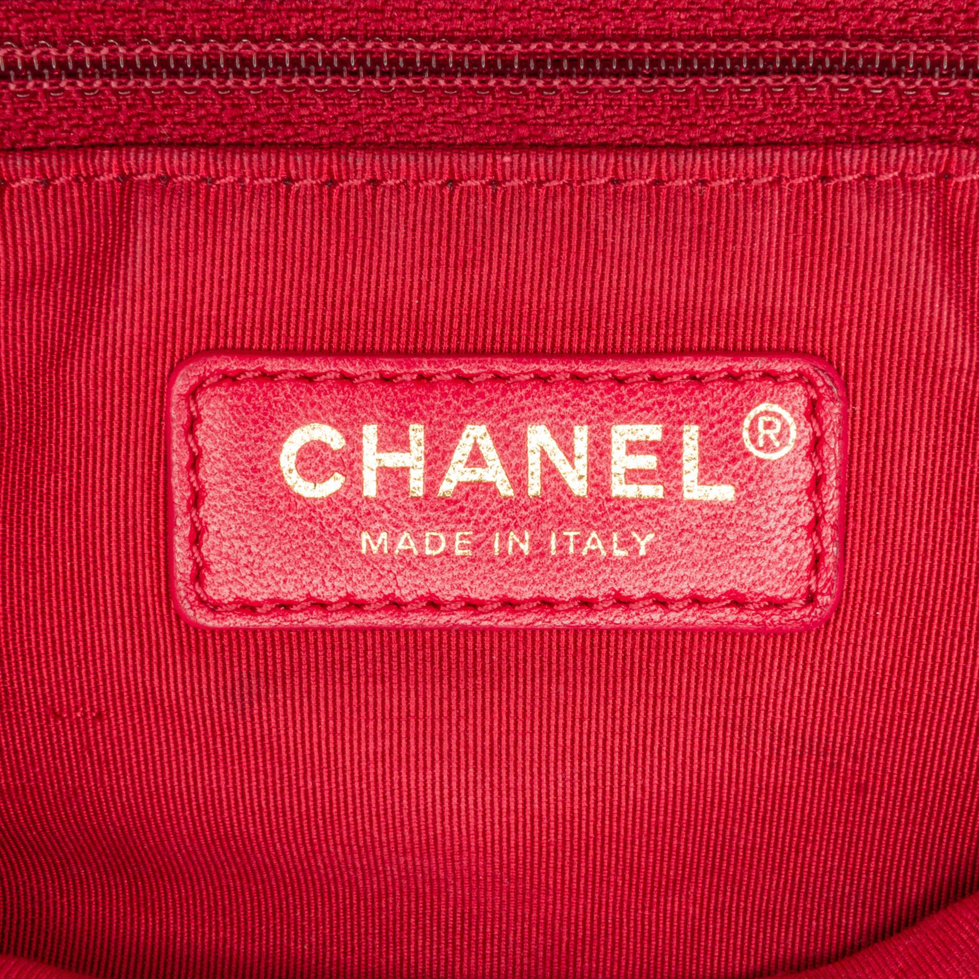 Chanel Large Lambskin Twist Chain Enamel CC Flap