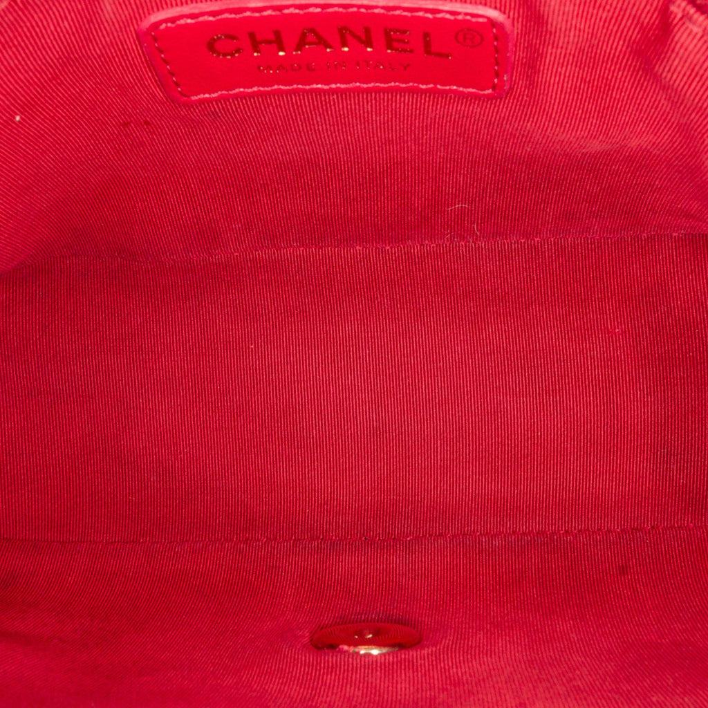 Chanel Large Lambskin Twist Chain Enamel CC Flap