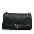 Chanel Large Lambskin Twist Chain Enamel CC Flap