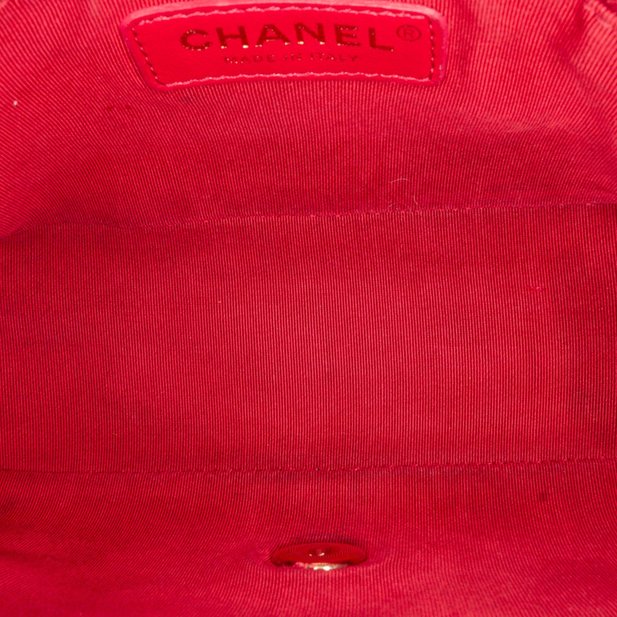 Chanel Large Lambskin Twist Chain Enamel CC Flap