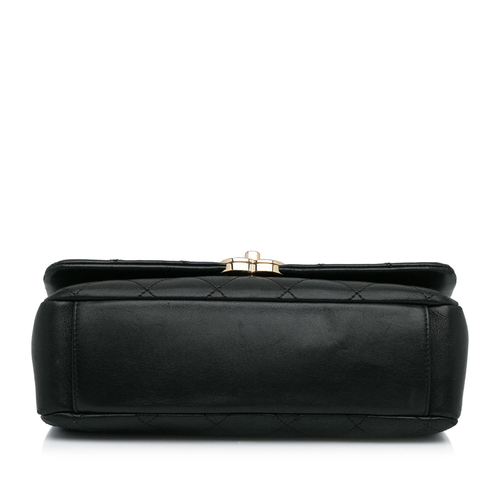 Chanel Large Lambskin Twist Chain Enamel CC Flap