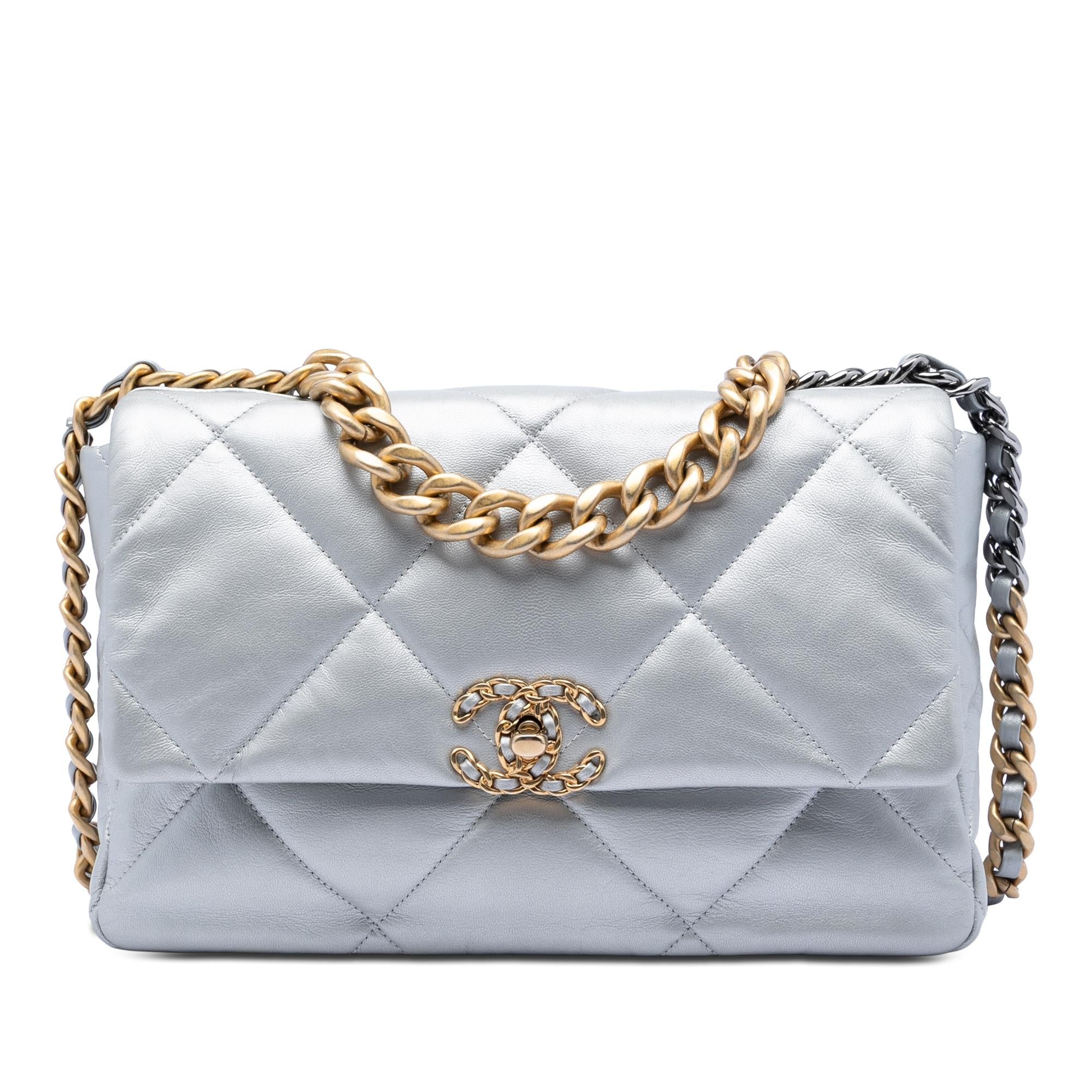 Chanel Large Metallic Lambskin 19 Flap