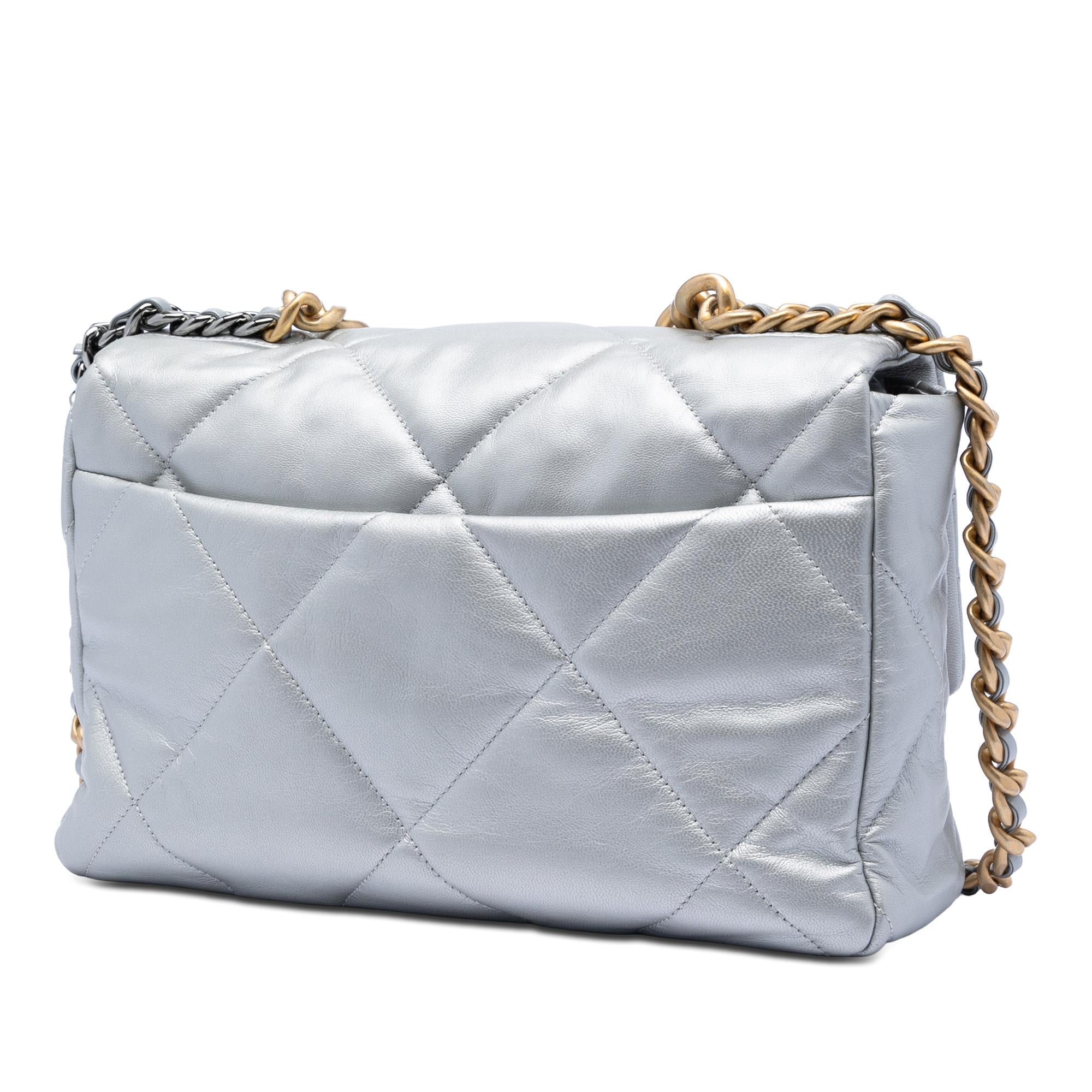 Chanel Large Metallic Lambskin 19 Flap