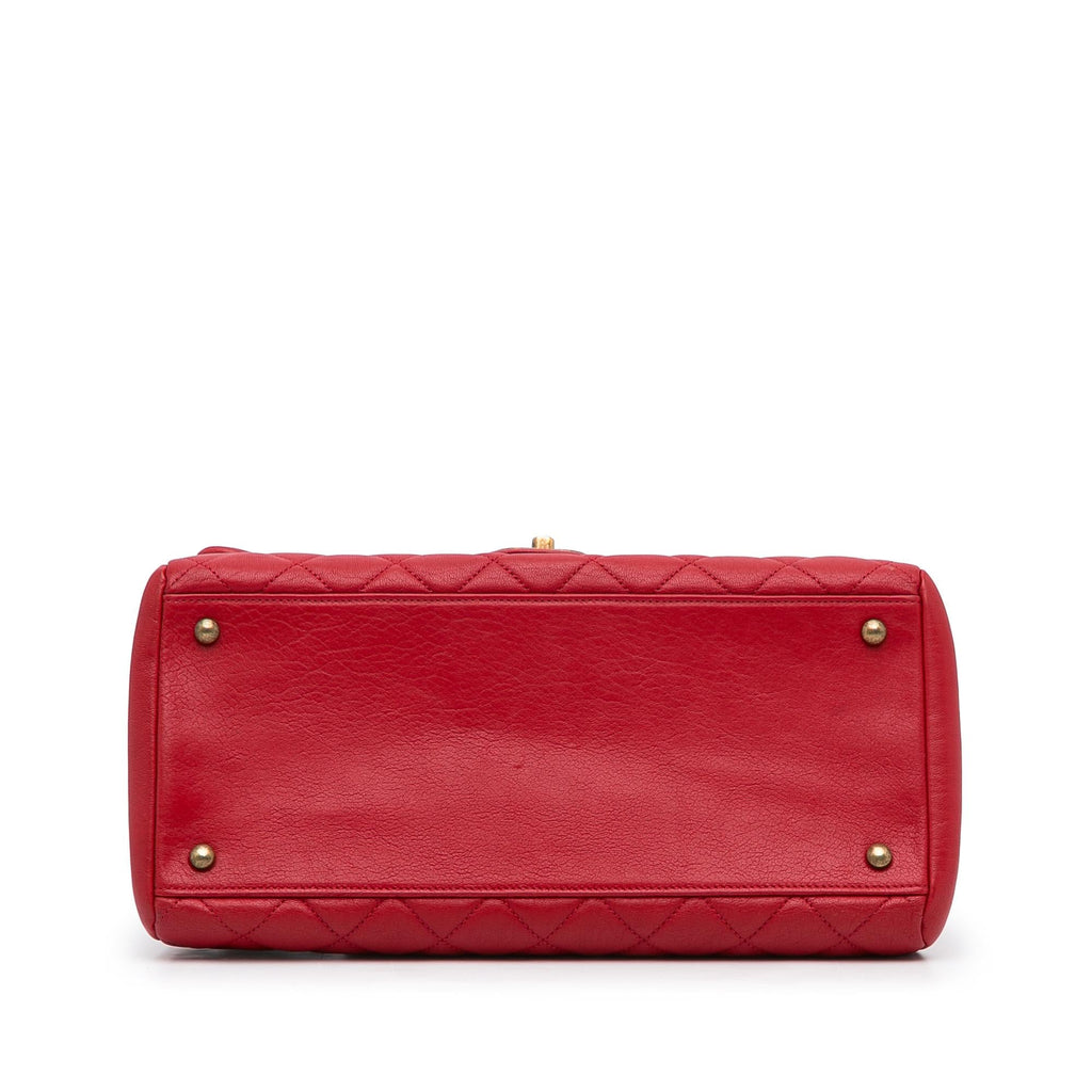 Chanel Large Paris Rome Calfskin Trapezio Bag (SHG-qXqdR0)