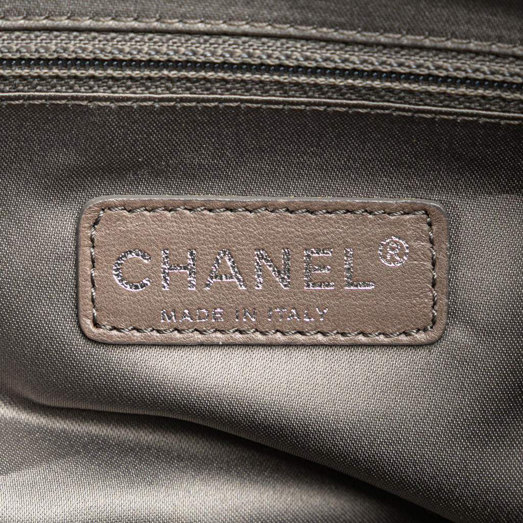 Chanel Large Patent Luxe Ligne Bowler Bag