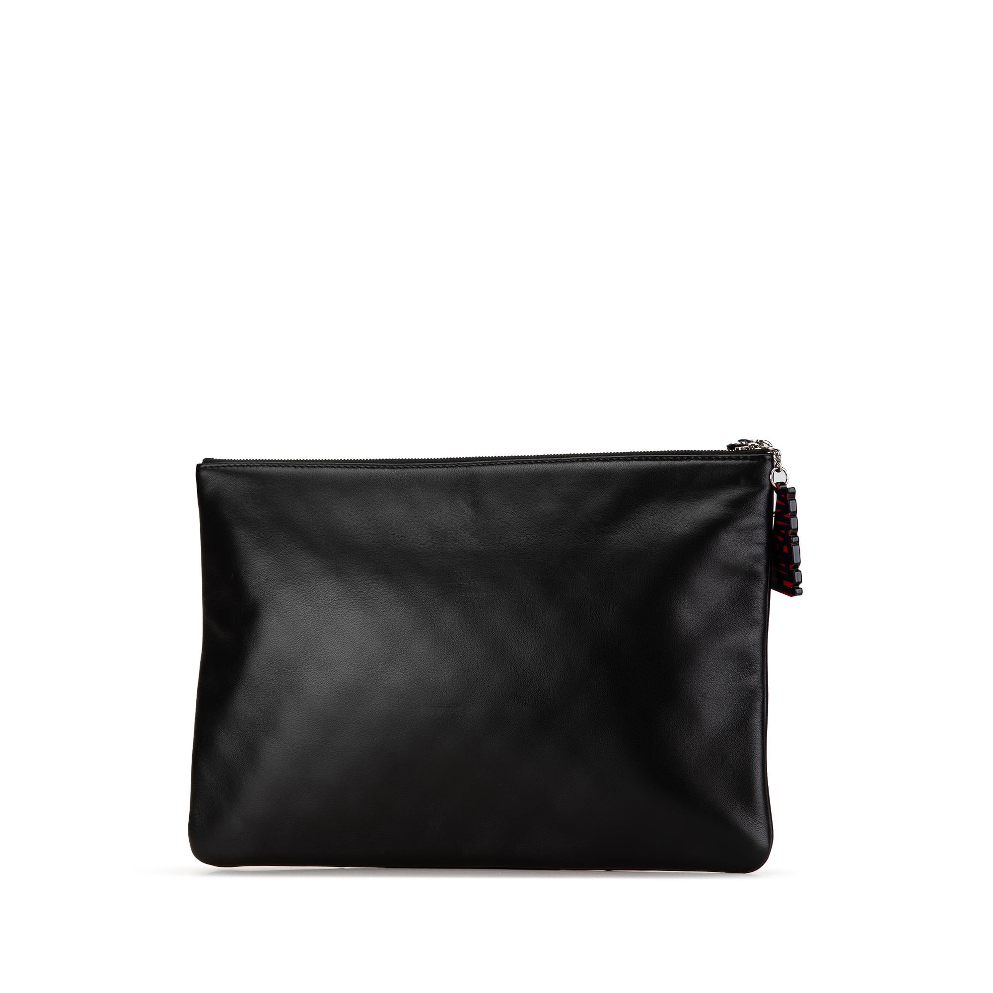 Chanel Large Printed Lambskin La Habana O Case Clutch (SHG-Zimn5u)