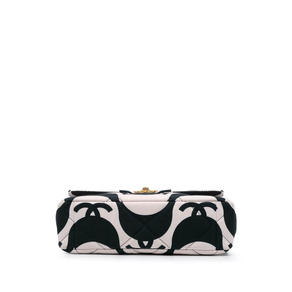 Chanel Large Printed Silk 19 Flap