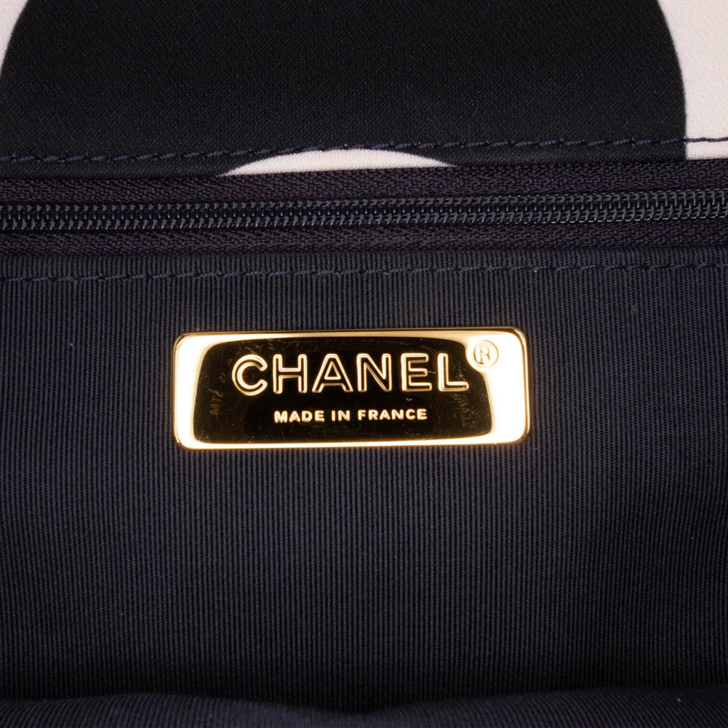 Chanel Large Printed Silk 19 Flap