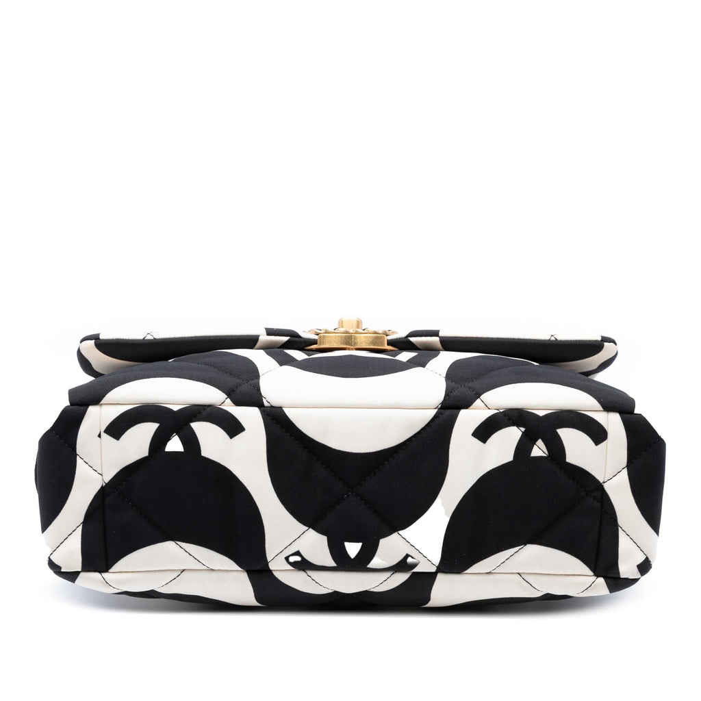 Chanel Large Printed Silk 19 Flap