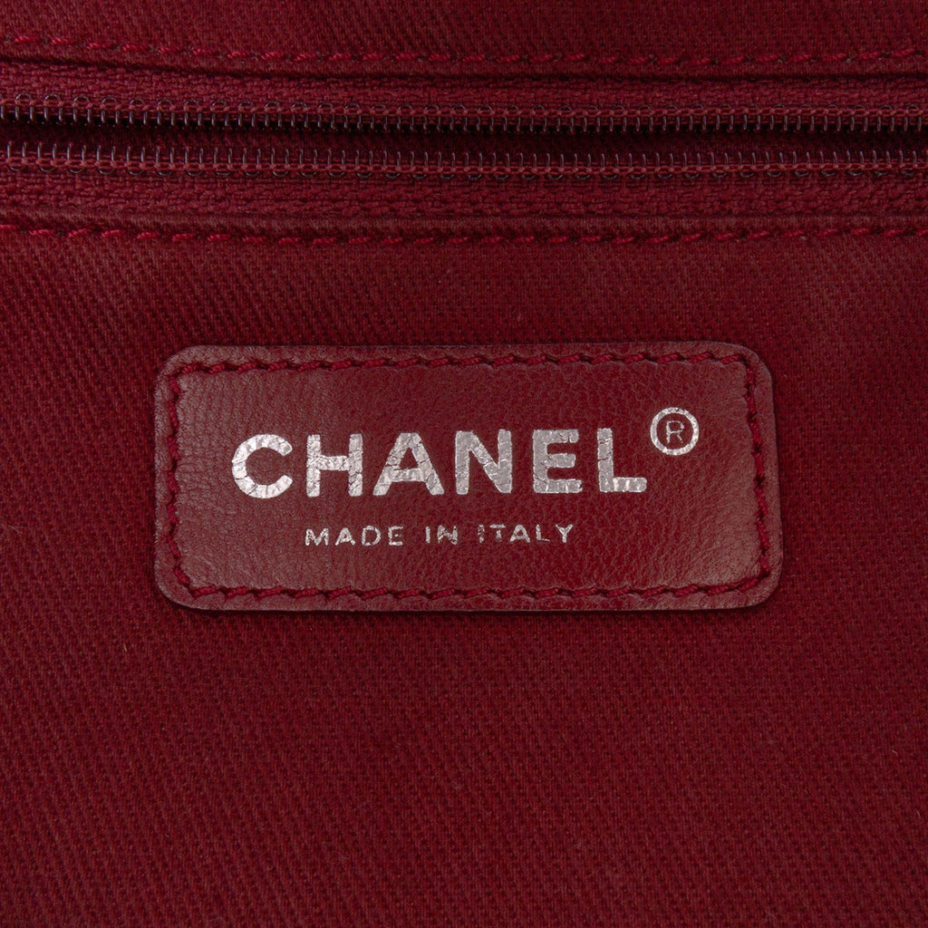 Chanel Large Quilted Aged Calfskin Cotton Club Tote