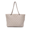 Chanel Large Quilted Aged Calfskin Cotton Club Tote