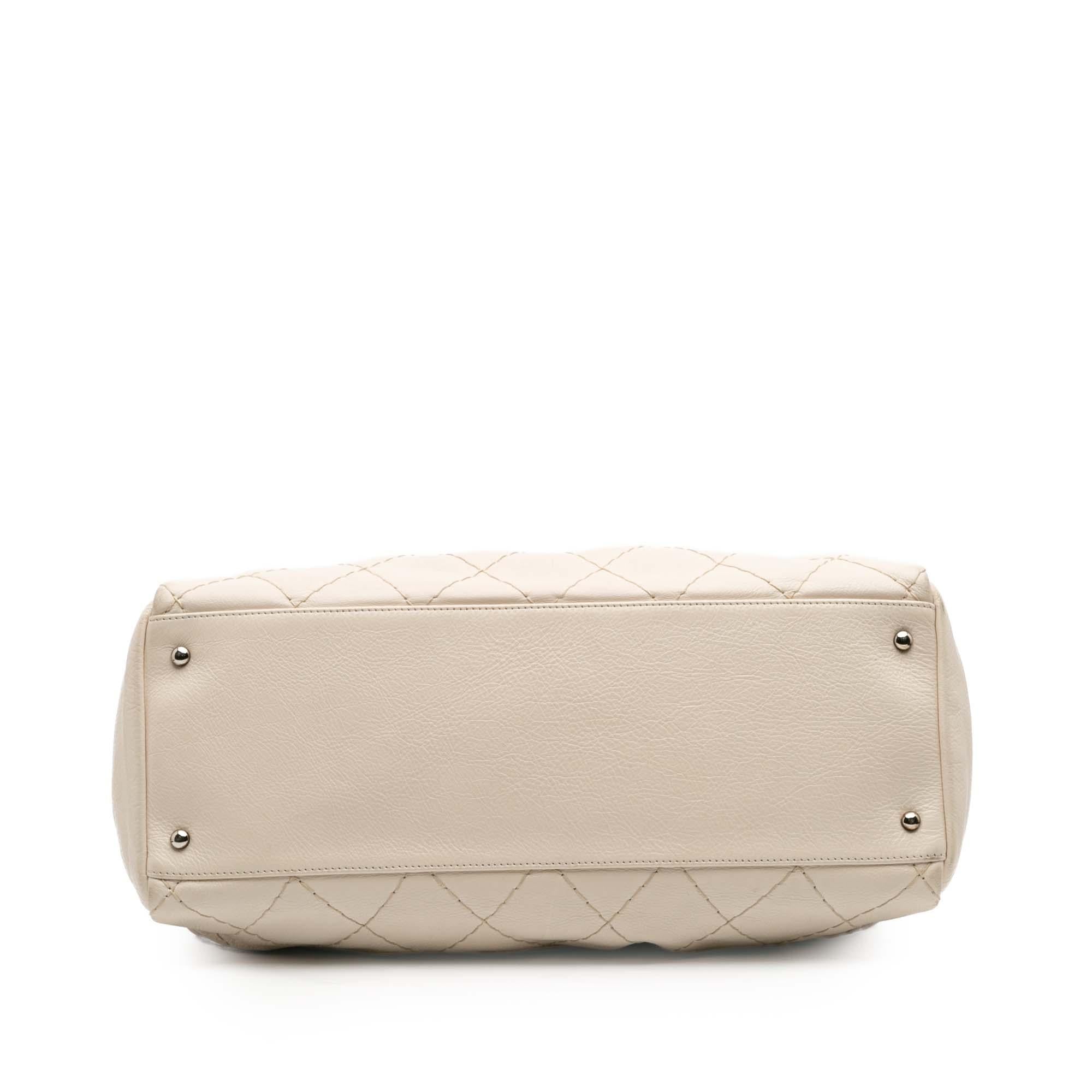 Chanel Large Quilted Aged Calfskin On The Road Tote