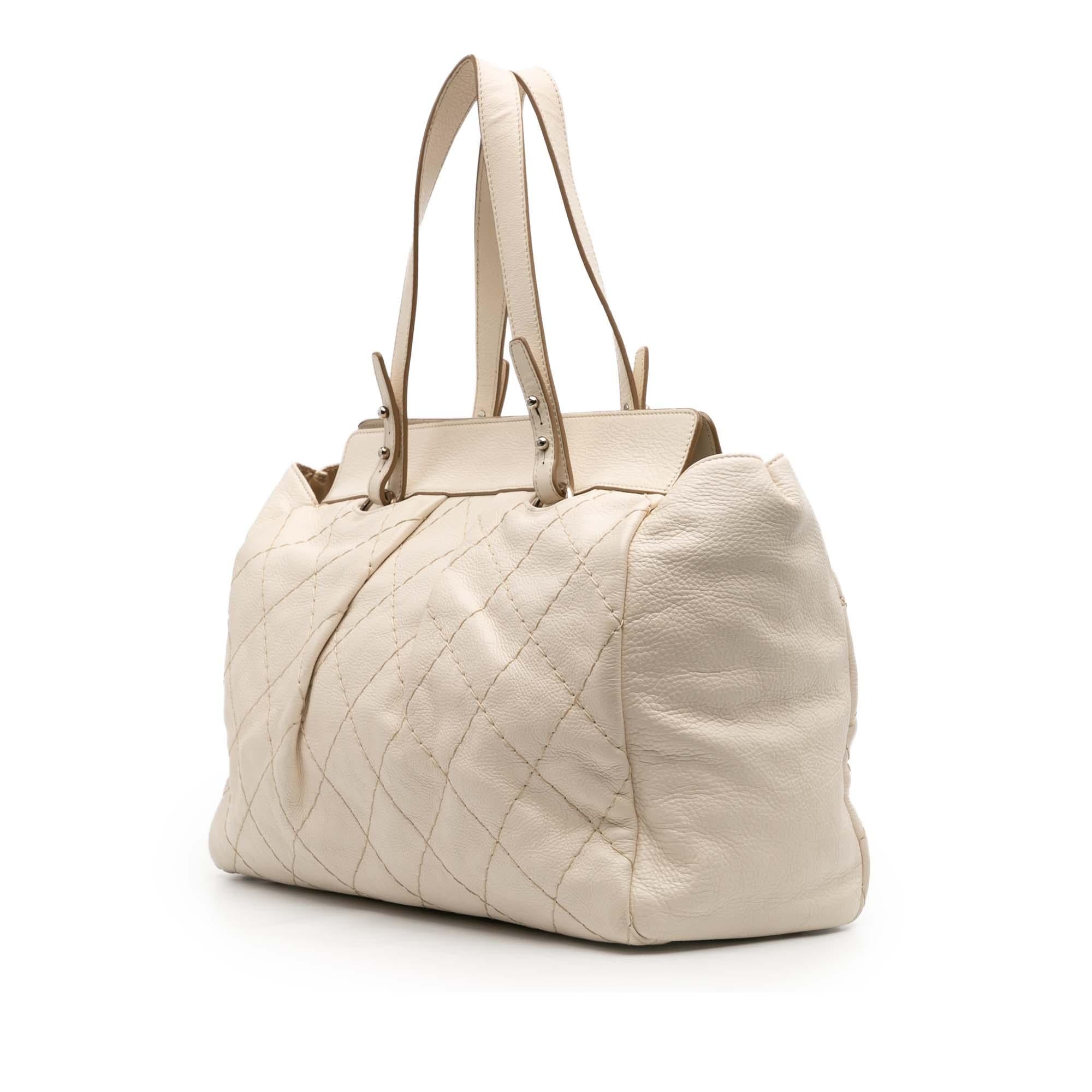Chanel Large Quilted Aged Calfskin On The Road Tote