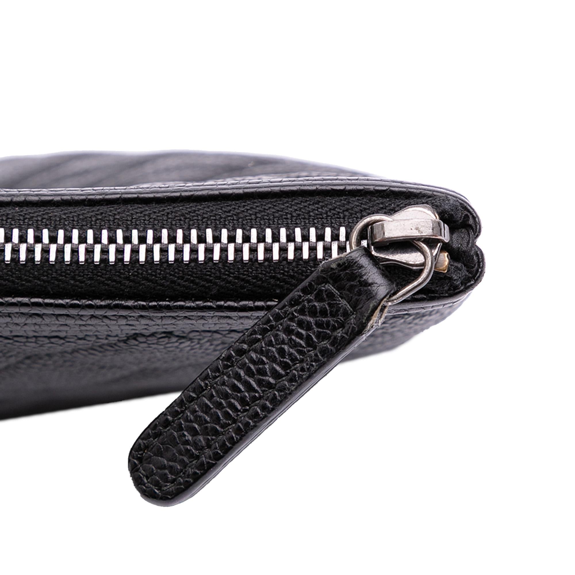 Chanel Large Quilted Caviar Boy O Case Clutch