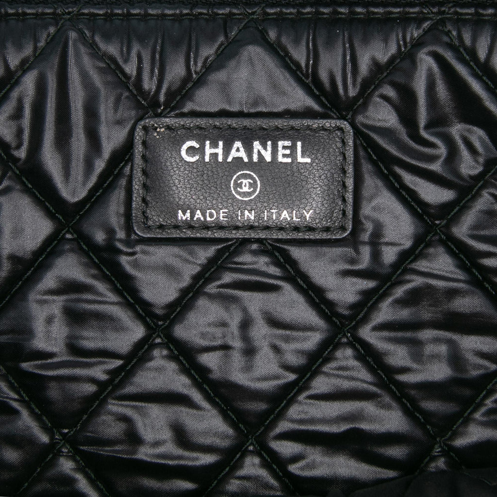 Chanel Large Quilted Caviar Boy O Case Clutch