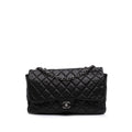 Chanel Large Quilted Caviar Now and Forever Flap