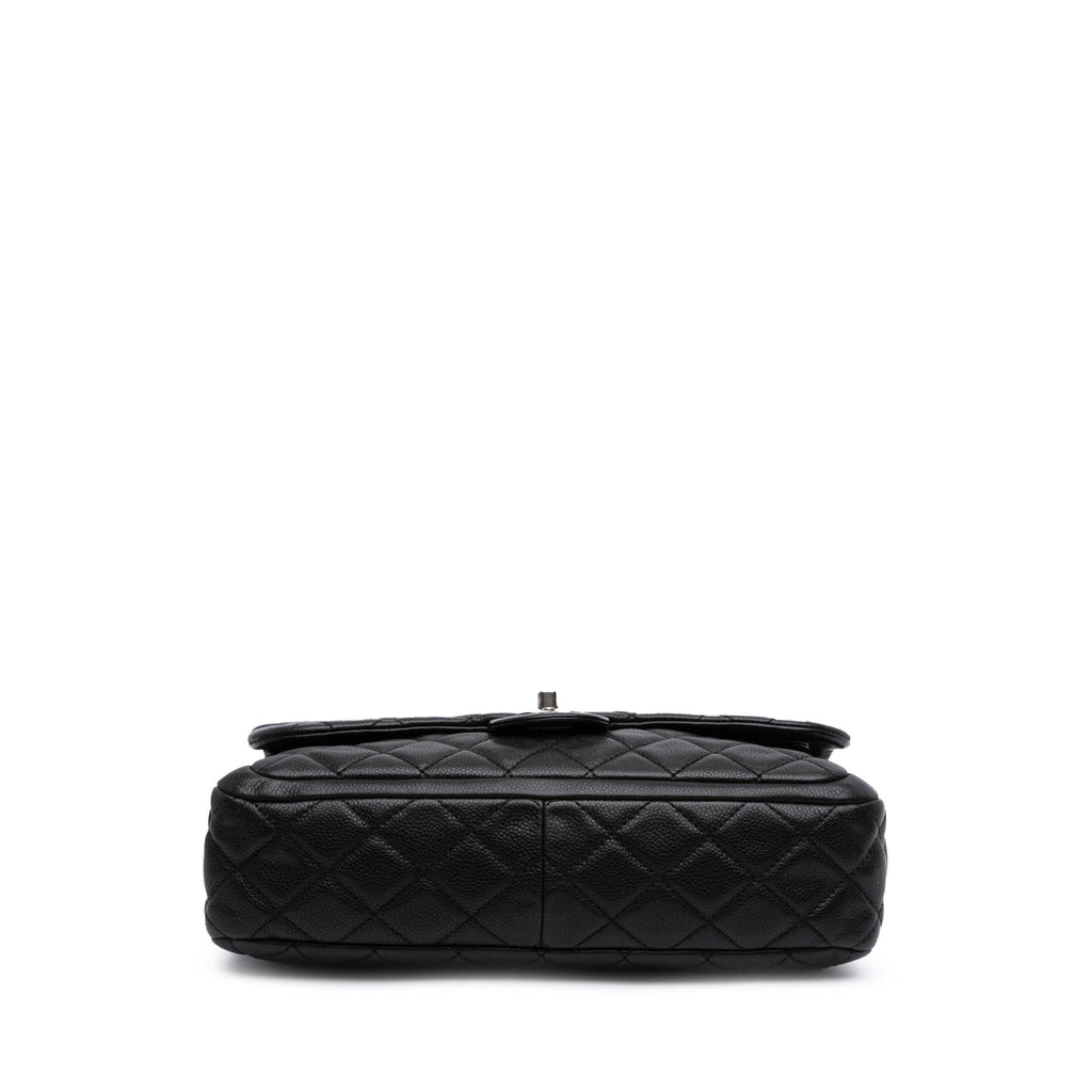 Chanel Large Quilted Caviar Now and Forever Flap