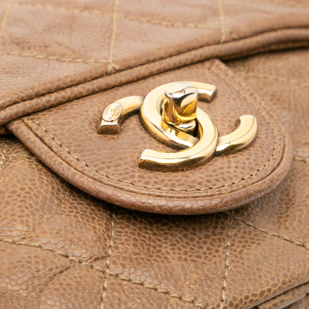 Chanel Large Quilted Caviar Shiva Flap